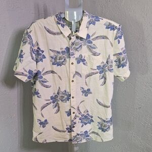 O'Neill Blue and White Casual Button Down Shirt